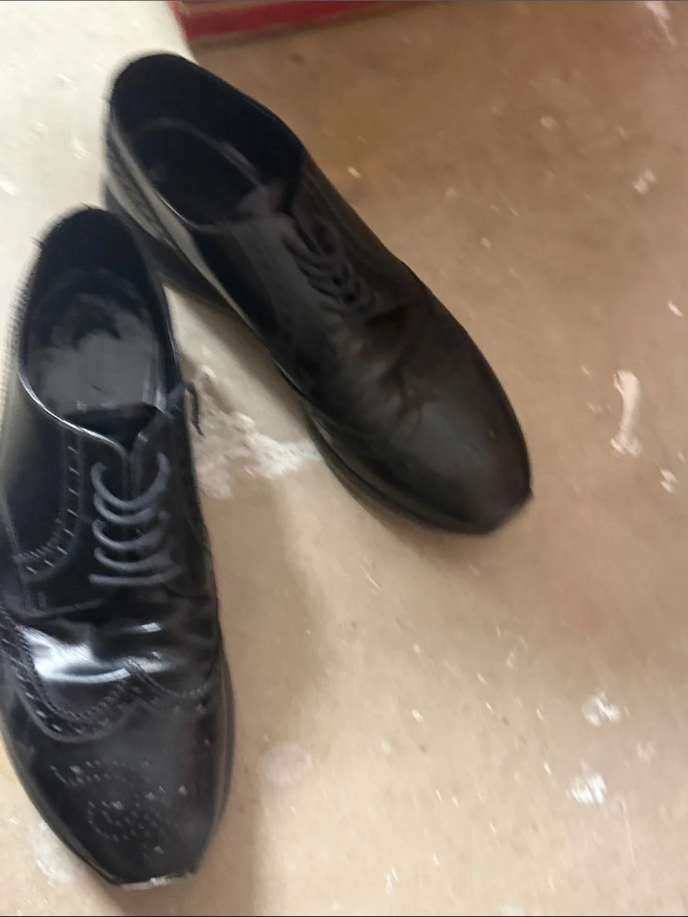 Classic Men's Black Wingtip Dress Shoes